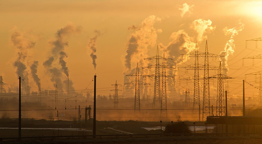 Power station and pylons